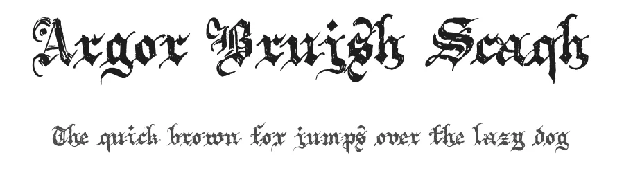 Argor Brujsh Scaqh by Argor — Blackletter Font