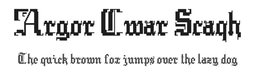 Argor Cwar Scaqh by Argor — Blackletter Font