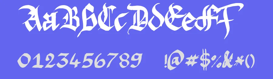 Argor Fast Scaqh by Argor — Blackletter Font — thumbnail 3