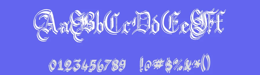 Argor Flahm Scaqh by Argor — Blackletter Font — thumbnail 3