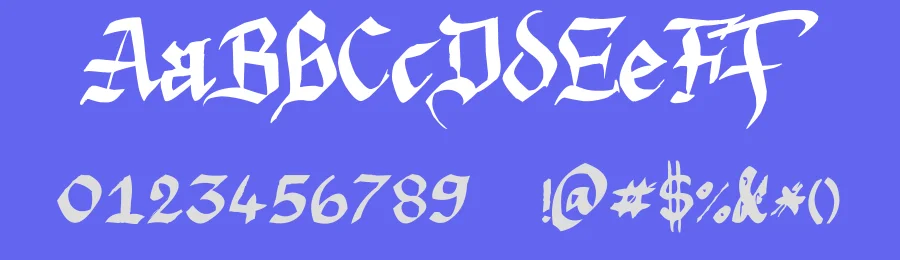 Argor Priht Scaqh by Argor — Blackletter Font — thumbnail 3