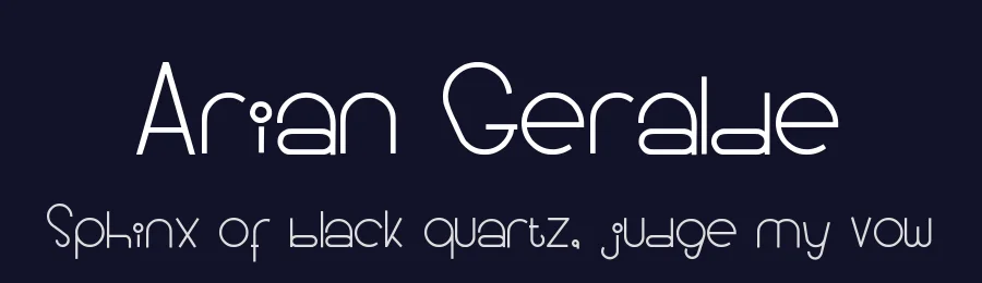 Arian Geralde by Akhmad Mujayyid — Decorative Font — thumbnail 2