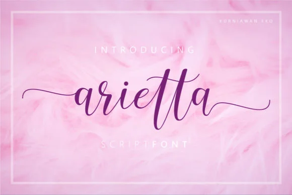 Arietta Font by Letteratom β Script Handwritten Font