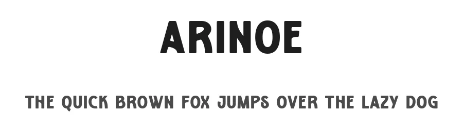 Arinoe by Zarma Type Foundry — Decorative Font