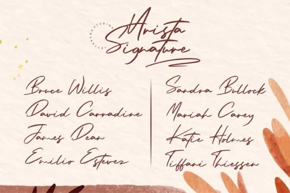 Arista Signature Font by Letterena Studios — Script Handwritten Font — thumbnail 6