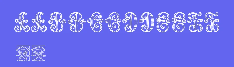 Aristogramos Chernow by Woodcutter — Decorative Font — thumbnail 3