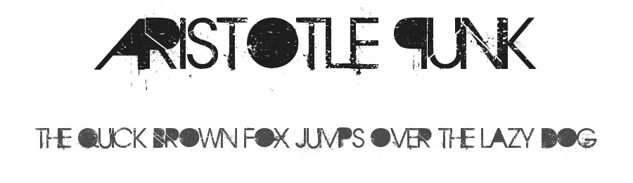 Aristotle Punk by Dirt2.com - SickCapital — Decorative Font