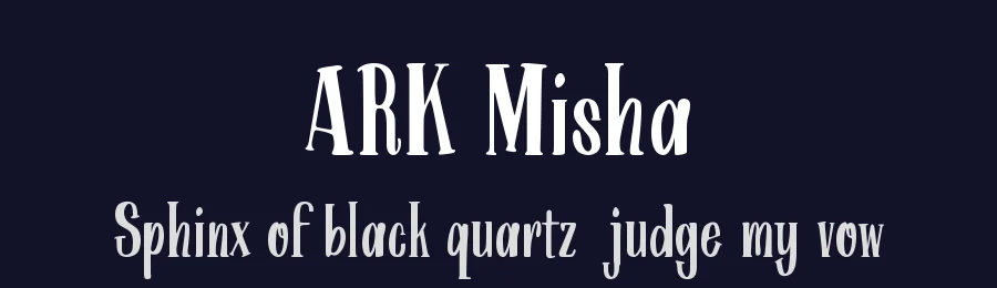 ARK Misha by Edy Bagus — Decorative Font — thumbnail 2