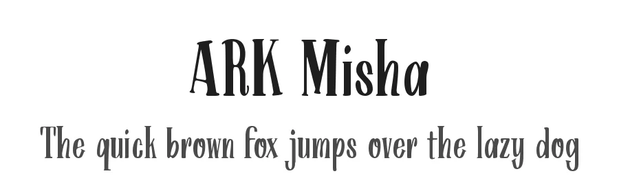 ARK Misha by Edy Bagus β Decorative Font