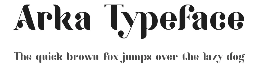 Arka Typeface