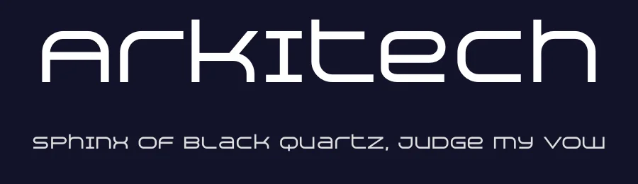Arkitech by Neogrey Creative — Display Font — thumbnail 2