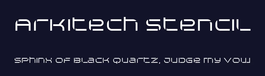 Arkitech Stencil by Neogrey Creative — Display Font — thumbnail 2