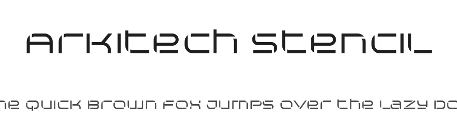 Arkitech Stencil by Neogrey Creative — Display Font