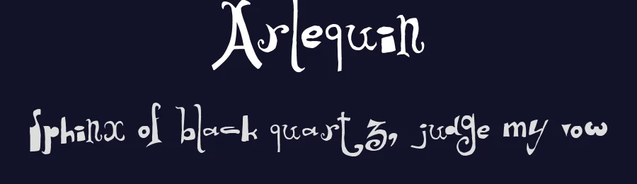 Arlequin by imagex — Decorative Font — thumbnail 2