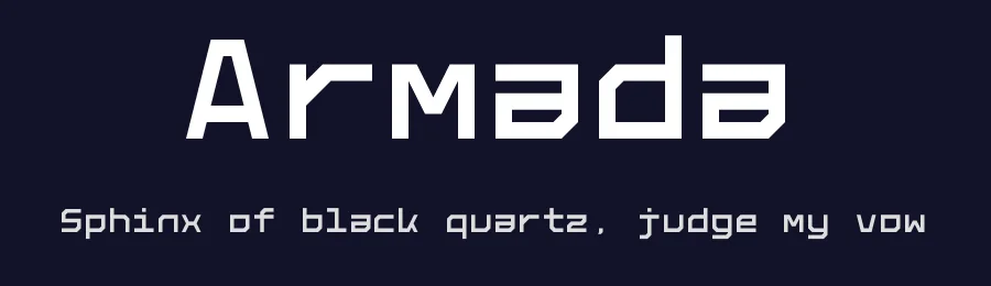 Armada by San Febrian — Display Font — thumbnail 2