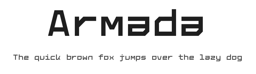 Armada by San Febrian — Display Font