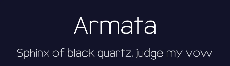 Armata by KineticPlasma Fonts — Sans Serif Font — thumbnail 2