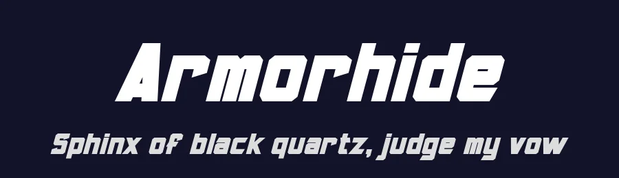 Armorhide by Pixel Sagas — Display Font — thumbnail 2