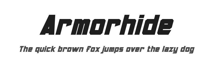 Armorhide by Pixel Sagas — Display Font