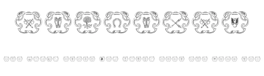Armorial by Intellecta Design — Dingbats Font