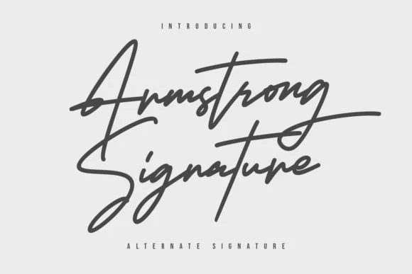 Armstrong Signature Font by Maulana Creative — Script Handwritten Font