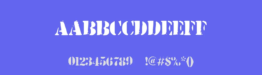 Army Stamp by Leonard Posavec - LeoSupply.co — Decorative Font — thumbnail 3