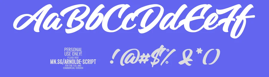 Arnolde Script by Måns Grebäck — Script Handwritten Font — thumbnail 3