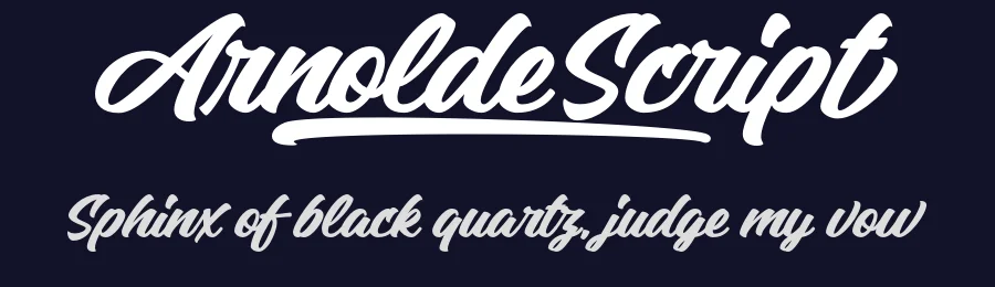 Arnolde Script by Måns Grebäck — Script Handwritten Font — thumbnail 2