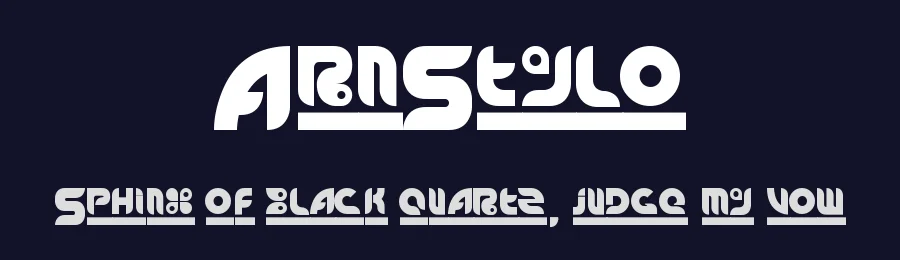 ArnStylo by Deconditoned Reflex Design — Decorative Font — thumbnail 2