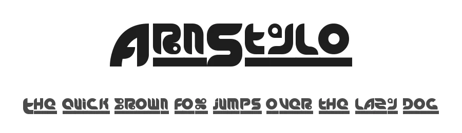 ArnStylo by Deconditoned Reflex Design — Decorative Font