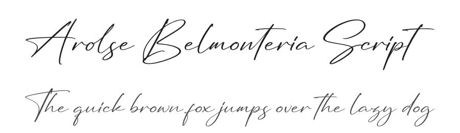 Arolse Belmonteria Script