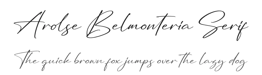 Arolse Belmonteria Serif