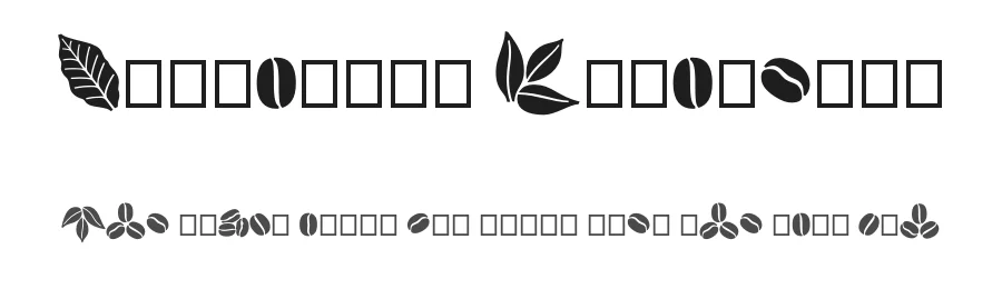 Aromatron Ornaments by Adam Jagosz — Dingbats Font