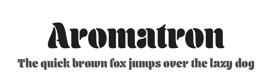 Aromatron by Adam Jagosz β Decorative Font