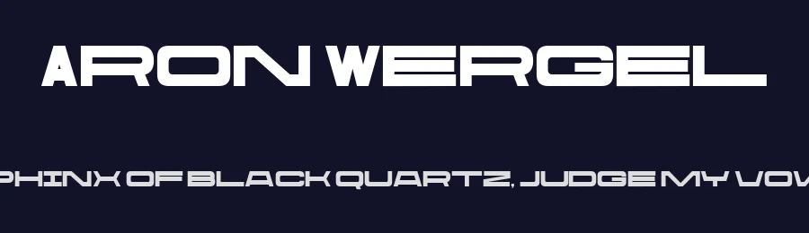 Aron Wergel by madeDeduk — Sans Serif Font — thumbnail 2