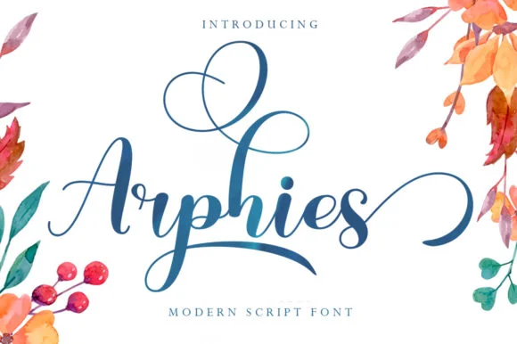 Arphies Font by Skinny type β Script Handwritten Font
