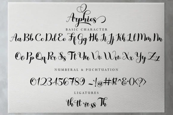 Arphies Font by Skinny type — Script Handwritten Font — thumbnail 6