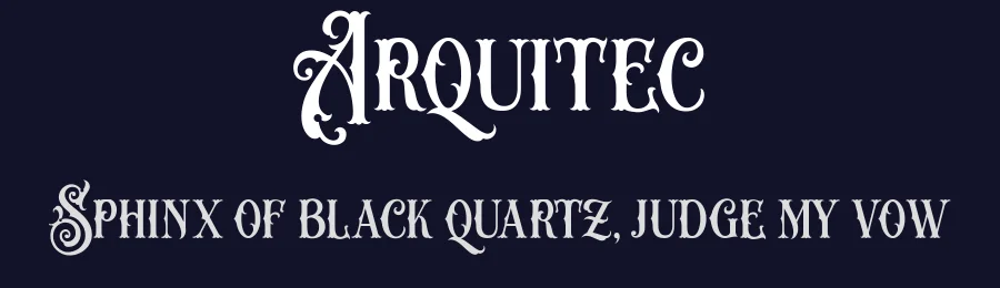 Arquitec by ilhamtaro — Decorative Font — thumbnail 2