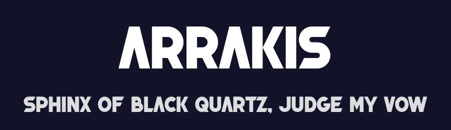 Arrakis by fontalist — Sans Serif Font — thumbnail 2