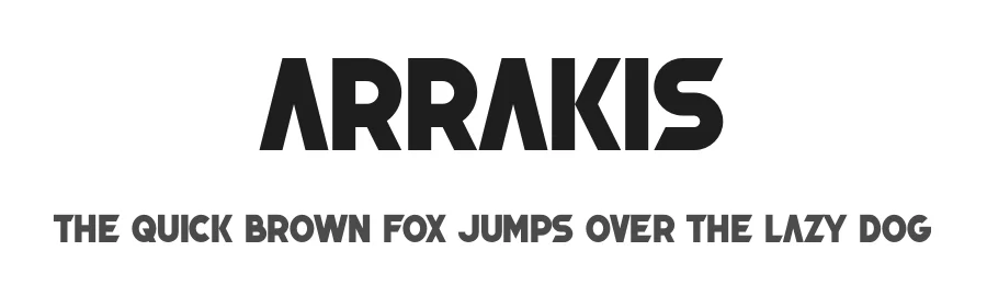 Arrakis by fontalist — Sans Serif Font