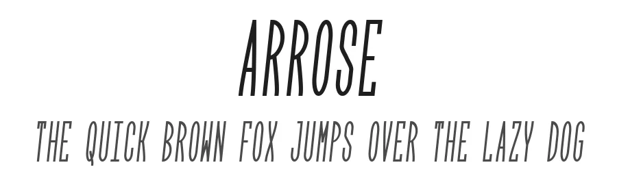 Arrose by GGBotNet β Sans Serif Font