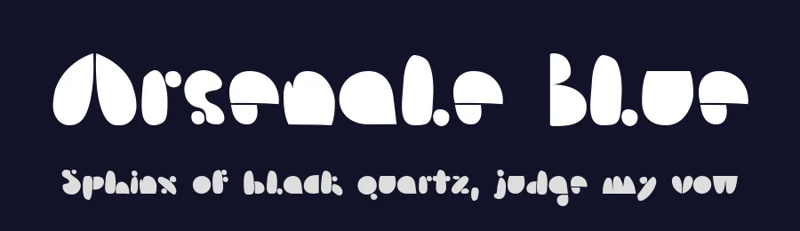 Arsenale Blue by Zetafonts — Decorative Font — thumbnail 2