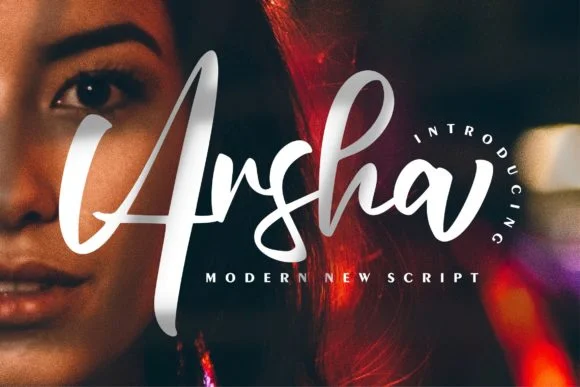 Arsha Font by Vunira — Script Handwritten Font