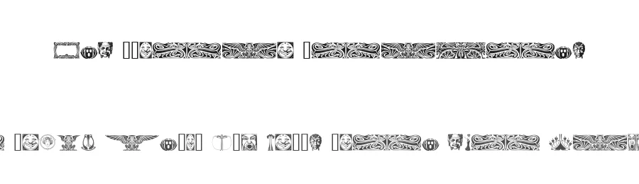 Art Noveau Headers by Listemageren — Dingbats Font