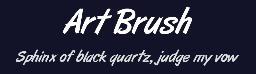 Art Brush by Gary D. Jessey — Script Handwritten Font — thumbnail 2