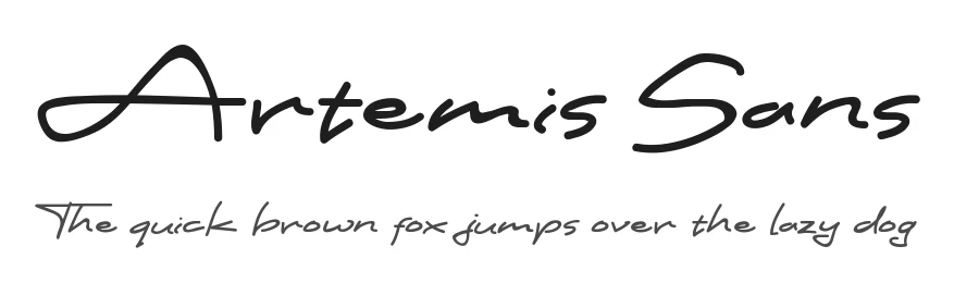 Artemis Sans by Joko Triwijayanto — Script Handwritten Font