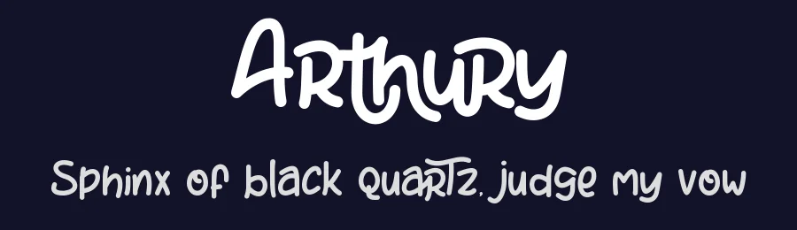 Arthury by HandletterYean — Decorative Font — thumbnail 2