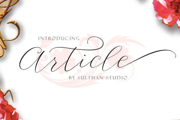 Article Script Font by Sulthan Studio — Script Handwritten Font