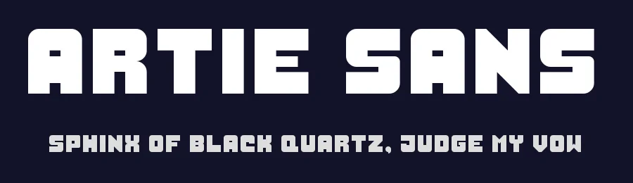 Artie Sans by Christopher Covington — Sans Serif Font — thumbnail 2