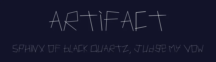 Artifact by Guillaume Kurkdjian — Decorative Font — thumbnail 2